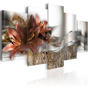 Artgeist Tableau - Marsala abstraite 100x50