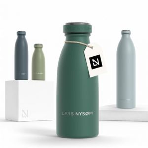 LARS NYSOM Ren Gourde isotherme en acier inoxydable 350ml Vert Bayberry