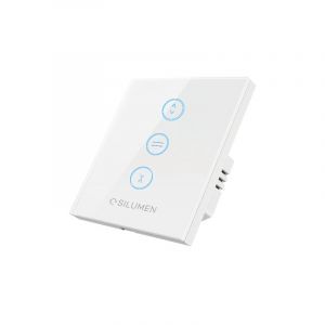 Interrupteur pour Volet Roulant Connect&eacute; Wifi Tactile - Blanc Silumen