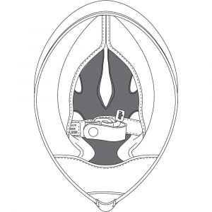 AGV Corsa R Top Pad L Black