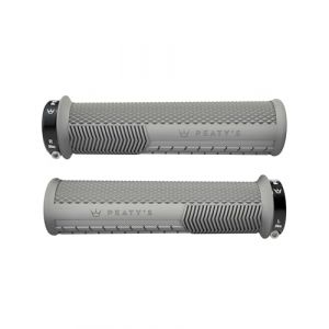 Peaty's Monarch Grips – Gris/moleté/Fin – Contrôle de la Course, durables, Barres de Doigts ergonomiques, Coussinet de Pouce Confortable, équitation Toute la journée, Tous Temps et Terrain, VTT,