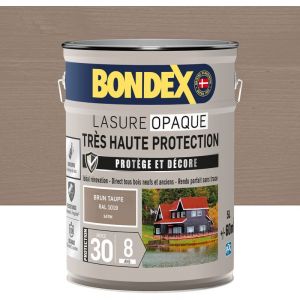 Bondex Lasure opaque Très haute protection - Brun taupe RAL 1019 satin - 5 L