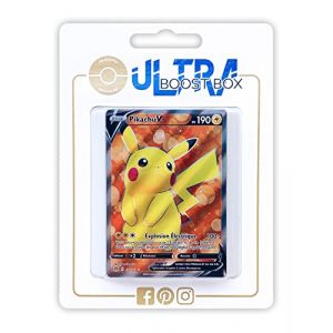 My-booster Pikachu V 157/172 Full Art - Ultraboost X Epée et Bouclier 9 - Stars Étincelantes - Coffret de 10 Cartes Pokémon Françaises