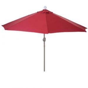 Mendler Demi Parasol en Al ini Parla, UV 50+ ~ 270cm Bordeaux sans Pied