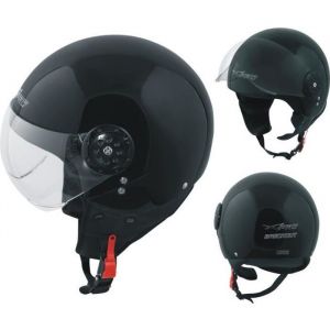 A-Pro Scooter Casque Moto Ville Jet Demi Anti Scratch Avio Visiere Noir S