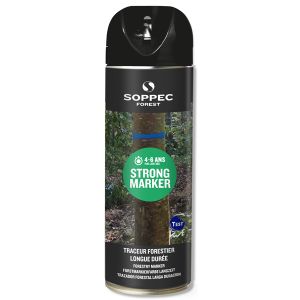 Soppec Traceur forestier Strong Marker dur&eacute;e 4 &agrave; 6 ans noir non fluorescent 500 ml