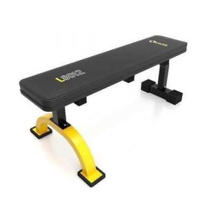 Hms Fitness L8012 Flache Hanteltrainingsbank Fitnessstudio - Haus Schwarz - Gelb () - 17-53-002