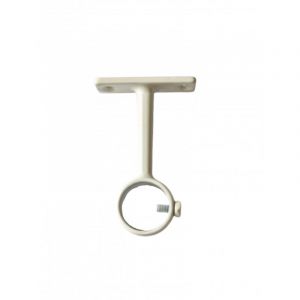1 Support oeil pour penderie acier &oslash;20 l 70mm Coloris - Blanc