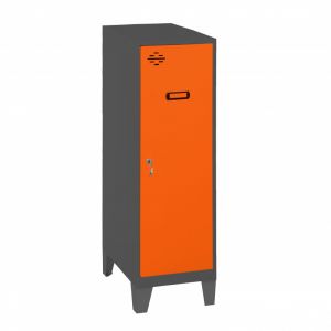 Casier avec &eacute;tag&egrave;re 40 x 101,5 x 50 cm anthracite et orange Simonlocker Simonrack