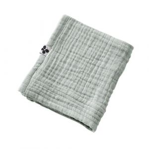 OUREA - Serviette Invit&eacute; 30x50cm Gaze de Coton Eucalyptus - Altobuy