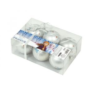 ARDITEX WD13419 Lot de 6 boules de sapin de Noël diamètre 8cm de Frozen II