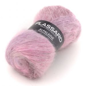 Image de Pelote De Laine Et Alpaga &Agrave; Tricoter Alpalaine - Plassard 31 Rose