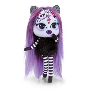 Nici Pixidoos Sunli la poupée 20 cm, Boîte cadeau avec kit tatouage enfants, peigne et bracelet d'amitié – Poupées stylées aux cheveux colorés – Peluche doudou à câliner, jouer, coiffer, collectionner