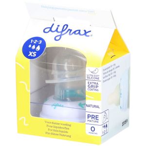 Difrax T&eacute;tine Doseuse XS + Anneau &ndash; Nouveau-n&eacute; 0M pour Liquides Fins