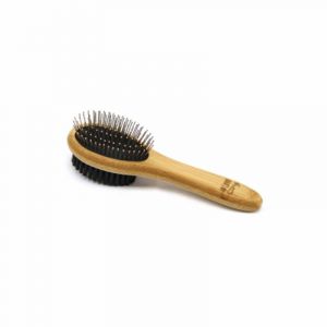 Image de Brosse de Toilettage en Bambou "Double Face" 19cm Naturel Prix