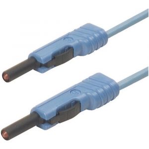 SKS Hirschmann Cordon de mesure 973644102 [ Banane mâle 4 mm - Banane mâle 4 mm] bleu 0.25 m 1 pc(s)