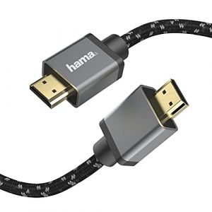 Hama C&acirc;ble HDMI ultra hte vitesse, m&acirc;le - m&acirc;le, 8K, m&eacute;tal, 2,0 m (00205239) -