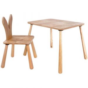 Hanah Home - Ensemble table et chaise enfant en aggloméré Bizzy Modèle 2