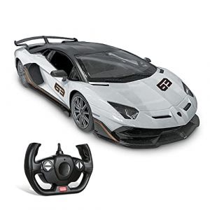 Mondo Véhicule radio commandé Lamborghini Aventador SVJ Blanc et Noir