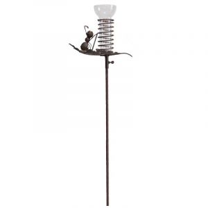 La Grande Prairie Pluviomètre fourmis 25x15x130 cm - Marron