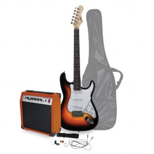 Kit guitare &eacute;lectrique - Johnny Brook JB406 - avec amplificateur 20W, Finition Sunburst