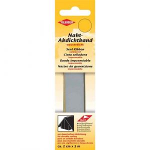 Kleiber 3 m x 2 cm Matériau imperméable Autocollant pour réparer Coutures tentes, Manteaux, parapluies, etc., Gris foncé