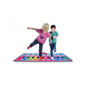 Bontempi Tapis de jeu musical electronique enfant 8 instruments 10 tonalites - clavier piano geant xxl 130x48cm - musique danse