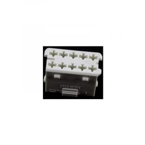 Hella 8JD 010 076-007 Boîtier Connecteur 10voies pour faisceau de porte - Blanc
