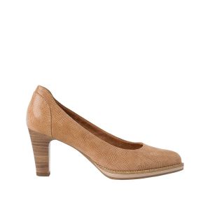 Tamaris Escarpins cuir Feelina Noisette - Taille 40