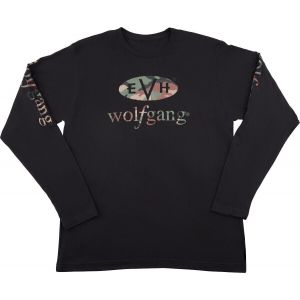 EVH Wolfgang &raquo;CAMO LONG SLEEVE SHIRT&laquo; T-Shirt &agrave; manches longues pour Musiciens - Taille: S - 100% Coton - Couleur: Noir