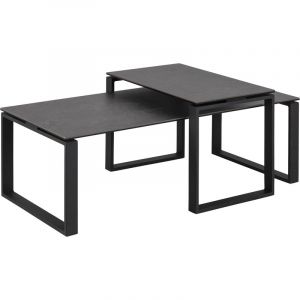 Emob Kamma Ensemble tables basses, noir. - Noir