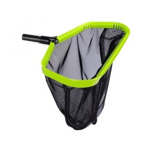 &Eacute;puisette de Piscine Profonde Professionnelle &agrave; Double Couche avec Cadre Aluminium Renforc&eacute; Filet Nylon Universel pour D&eacute;bris