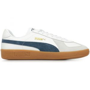 Puma Sneakers en cuir de vachette bleu marine et &agrave; lacets plats