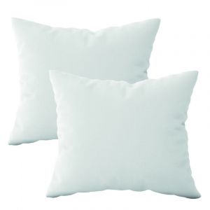 Lot de 2 oreillers, coussins de garnissage - 60 x 60 cm - Blanc - Vivezen