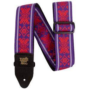 Ernie Ball Classic Jacquard Strap 5330 Royal Flush Red sangle guitare