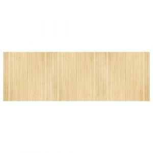 VidaXL Tapis Rectangulaire Naturel Clair 100x300 Cm Bambou