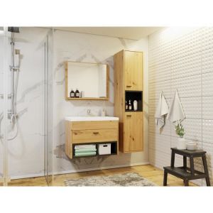 Meubles de Salle de Bain Oler I Style scandinave Nordique Bois avec evier