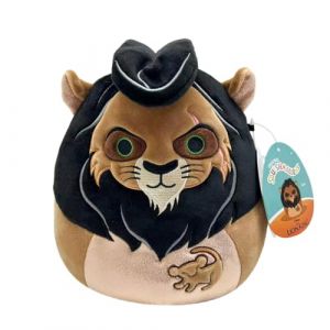 SQUISHMALLOWS Originaux 20cm Disney Scar Peluche Ultra Douce, Peluche Officielle, Multicouleur