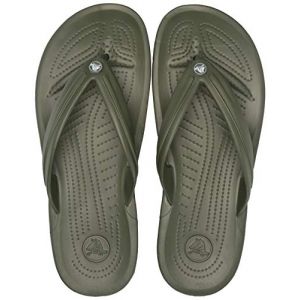 Crocs Crocband Flip, Tongs Mixte Adulte, Vert (Army Green/White 37p), 43/44 EU