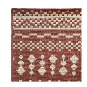 Image de Tapis Déco Imprimé "Colyn" 120x160cm Terracotta Prix