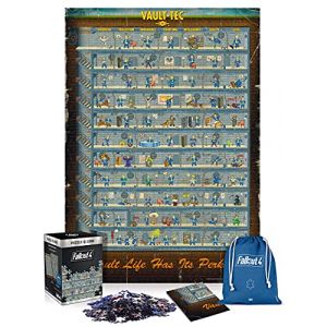Image de Just for Games Fallout 4 Perk Poster | Puzzle 1000 Pi&egrave;ce | Poster et Sac Compris | 68 x 48 | Adultes et Enfants &agrave; partir de 14 Ans | Parfait pour Un Cadeau de No&euml;l ou d'anniversaire | Jeu vid&eacute;o | Premium D&eacute;coration