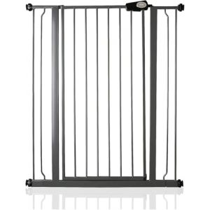 Bettacare Barrière de Sécurité Extra Haute pour Enfants et Chiens, 87.9cm - 95.5cm, Gris Ardoise, Barrière Extra Haute de 104cm de Hauteur, Barrière de Sécurité à Pression pour Escalier