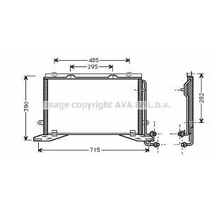 Ava Quality Cooling Condenseur de climatisation (247MSA5268)