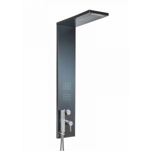 Metaform - Colonne de douche multifonctionnelle en aluminium noir mat Trend