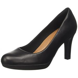 Clarks Adriel Viola, Escarpins Femme, Noir (Black Leather-), 37 EU