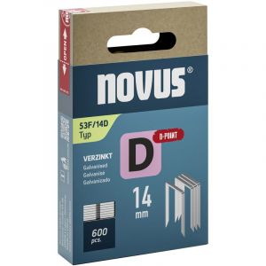 Novus Tools 042-0793 Agrafes à fil plat D type 53F, gris, 14 mm