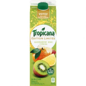 Image de Tropicana Jus mandarine kiwi citron Edition Limitée - La brique de 1L