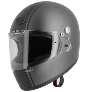 Image de Astone Casque intégral VINTAGE GT RETRO mat gris/noir - S