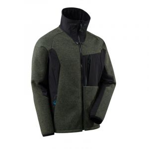 Mascot Veste de travail tricot zippé - 17105-309 (vert foncé/noir - l)