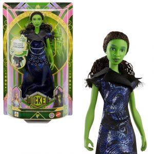 Mattel Universal Pictures Wicked Poupée Elphaba Chantante: for Good, avec Tenue Amovible inspirée du Film, Chante for Good en Anglais, JFM09